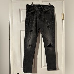 Black express skinny jeans 30x31